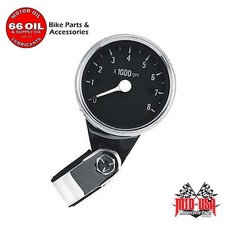 Black Face Electronic Handlebar Mount Mini-tachometer For Harley 48031