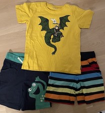 Jungen Sommer Set 128/134 Jako-o Drache Frosch Shorts Paket