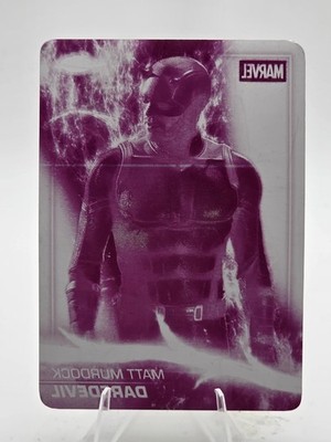DAREDEVIL 1/1 Magenta Printing Plate COLOR MATCH! - 2025 Topps Chrome Marvel Stu