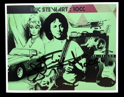 SIGNIERTES ERIC STEWART 10CC FOTO SELTEN ICH BIN NICHT VERLIEBT PAUL McCARTNEY DIE BEATLES
