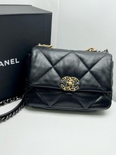 Chanel 19Bag Small Lambskin Quilted Chain Crossbody Bag Black [Duties Paid]