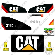 Fits Caterpillar 312DL Decal Kit Excavator Decals - 7 YEAR OUTDOOR 3M VINYL!