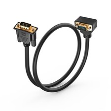 90 Degree Upward Angle VGA Cable 0.5M Male to Male Monitor Video Adapter