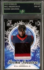 2023 Donruss #HSWAJ Will Anderson Jr Rookie Sweaters RC Patch Card EJE 8 NM-MT
