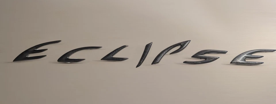 OEM Mitsubishi Eclipse Rear Emblem Badge Letters 2006-2012 ✅ - Image 2 of 2