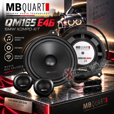 MB QUART QM165 E46 BMW Lautsprecher 16,5 cm für 3er alle E46 außer E46 Compact