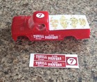 1/32 Eldon DODGE #7 THRILL DRIVERS Red slot car Waterslide Decals