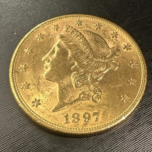 1897-P $20 Liberty Gold Double Eagle Pre-1933 US Gold Coin Genuine