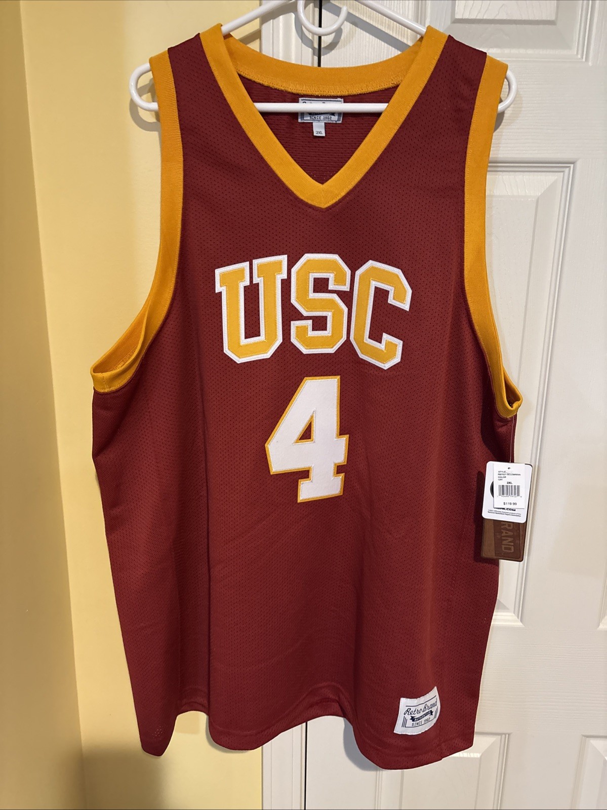 Evan Mobley #2 2021 Panini Chronicles Draft Picks Basketball Gold Standard Rookie Jersey Autograph