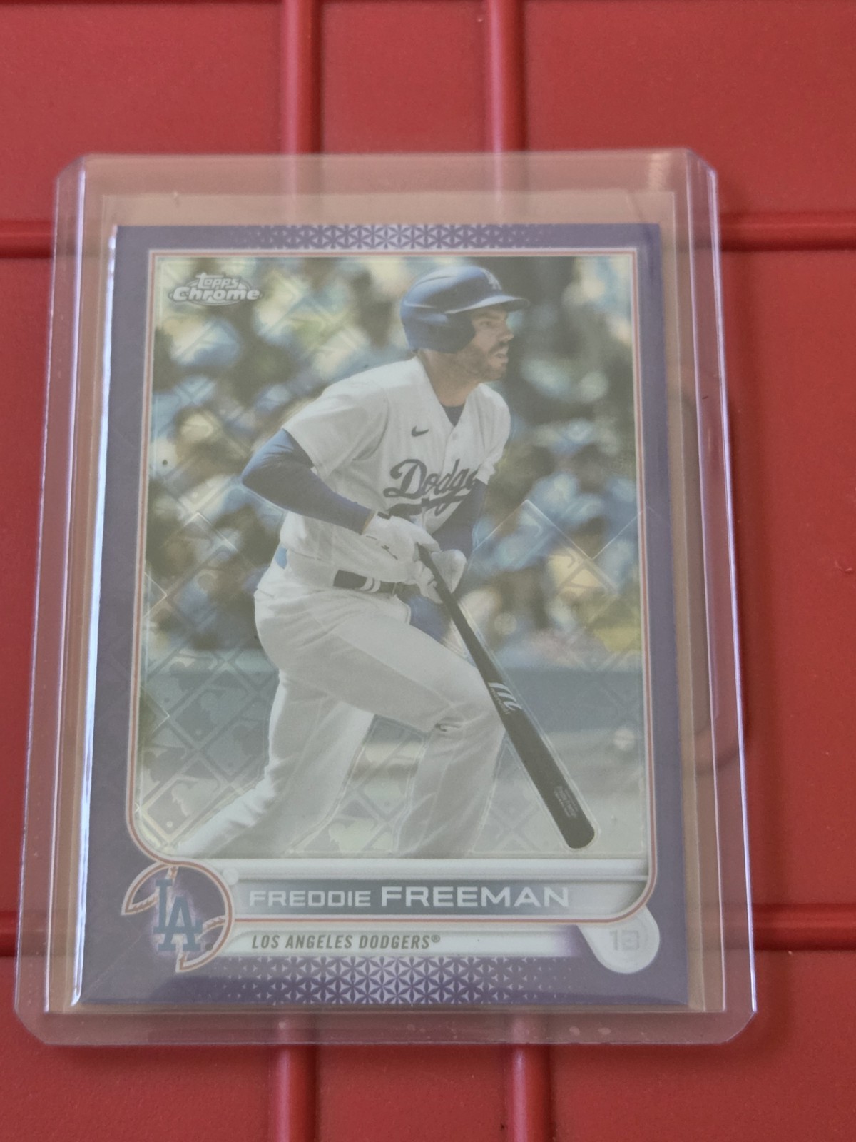 2022 Topps Chrome Logofractor Purple Refractor 82/250 Freddie Freeman #65
