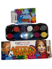 Artsy Fartsy Face Paint Kits for Kids, 12 Color Water Based Kit