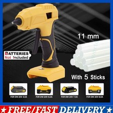 For Crafts&Tools DIY Hot Melt Glue Gun For Dewalt 20V Max Battery w/5 Glue Stick