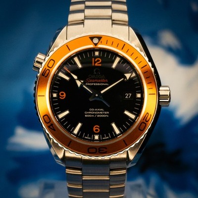 2018 OMEGA Seamaster Planet Ocean 600M Creamsicle 232.30.46.21.01.002 Full Set