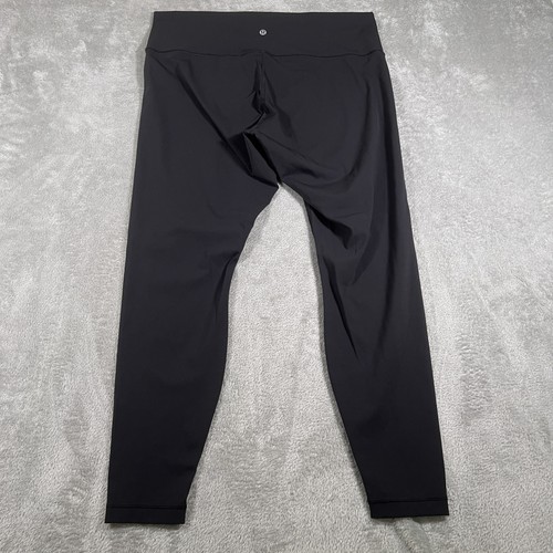Lululemon Leggings Womens 16 Black Wunder Under High Rise Yoga Gym Athletic - Picture 2 of 10