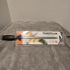 Chef’s Choice Sharpening Steel Straight Edge Knives High Carbon Steel 9” NEW