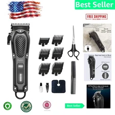 Professional Cordless Barber Clippers – Versatile Grooming with Quiet Operation