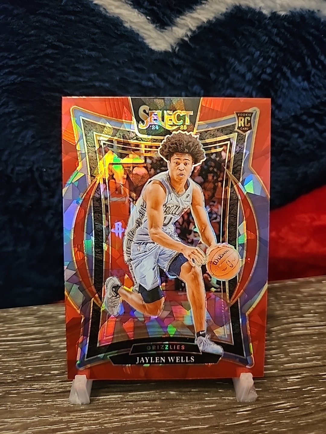 Jaylen Wells Rookie Card Red Ice Prizm Concourse 2024-25 Panini Select #79