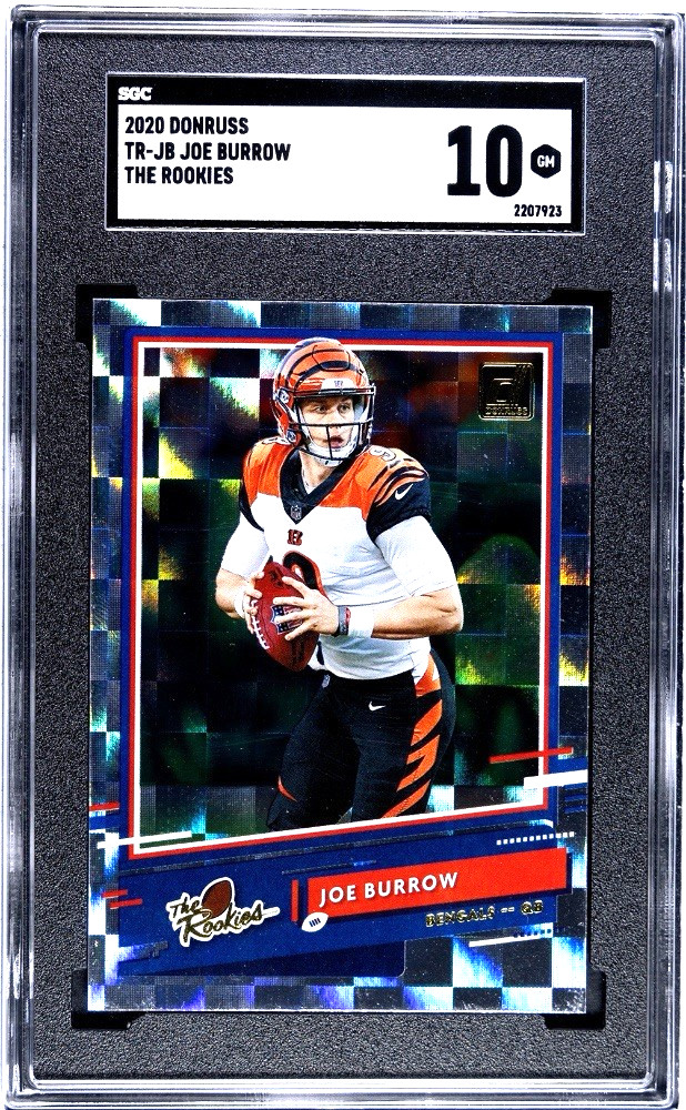 Joe Burrow 2020 Donruss TR-JB The Rookies Cincinnati Bengals SGC 10 GM