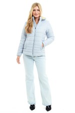 Ladies Puffer Padded Jacket Womens Zip Up Coat Warm Water Resistant Pockets