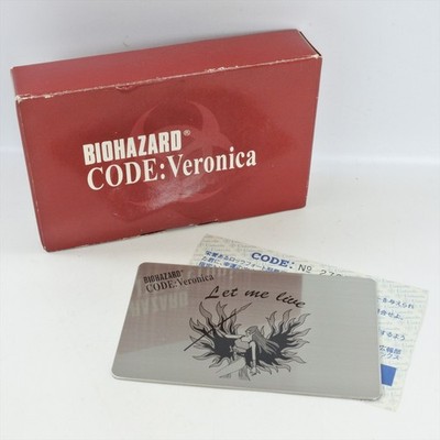 BIOHAZARD Resident Evil CODE VERONICA Limited Rockfort Prison Metal Plate 0706