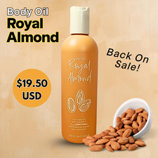 JAFRA Royal Almond Rich Body Oil with Vitamin E   8.4 fl oz 250 ml NEW