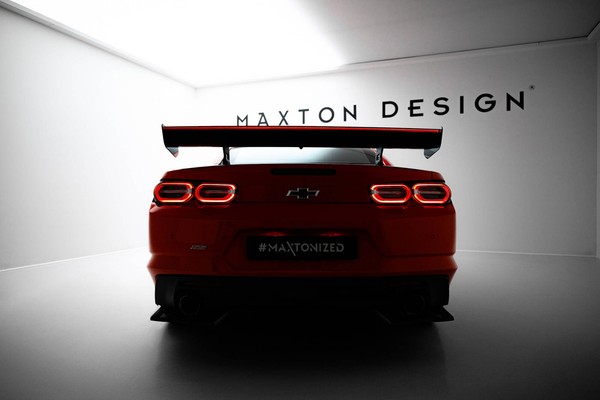 Maxton Design Carbon Heckspoiler HeckflüGel Standfuß Innen + Led Passend FüR Che-image