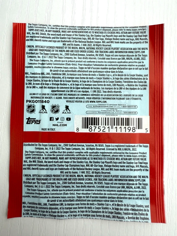 Topps NHL 22-23 Sealed Sticker Packs, Crosby, Ovechkin and more legendary names! - Image 3 of 4