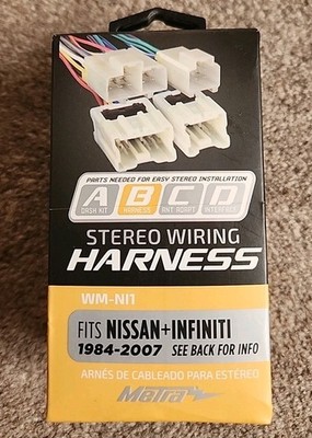 Metra WM-NI1 Radio Wire Harness Nissan/Infiniti Models 1984 - 2007 WM-NI1 NEW