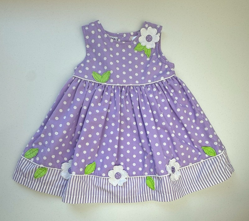 Blueberi Boulevard Polka Dot Flower Dress 18 Months