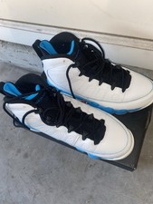 Jordan Air Jordan 9 Mid Top Sneakers White Bl...