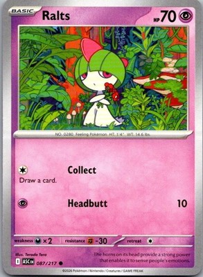 Ralts Common Near Mint ASC 087/217