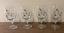 Fiesta Magnolia 16oz Iced Tea Glasses Set Of 4- 7” Tall 3” Wide