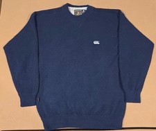 Vtg Canterbury New Zealand 100% Wool Sir Edmund Hillary Sweater Navy Sweater SzM