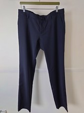 Dolce & Gabbana D&G Men’s Slim Fit Black Trousers Size 50 W36 L34 Wool