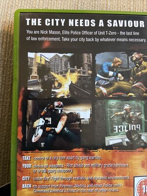 Urban Chaos Riot Response 2006 Xbox Original Game Complete With