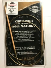 addi Natura Bamboo Circular Needles Skacel USA US 4 3.5mm 40 inch 100cm