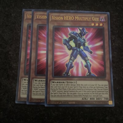 Yugioh! 3x VISION HERO MULTIPLY GUY GFP2-EN056 ULTRA Yu-Gi-Oh! | eBay