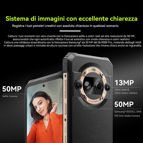 Blackview BL9000 Pro 5G Rugged Smartphone Termografia FLIR MTK Dimensity 8020 - Foto 15 di 16