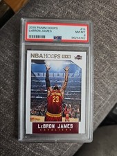 2015 Panini Hoops #14 - LeBRON JAMES - PSA 8 - Chalk Toss