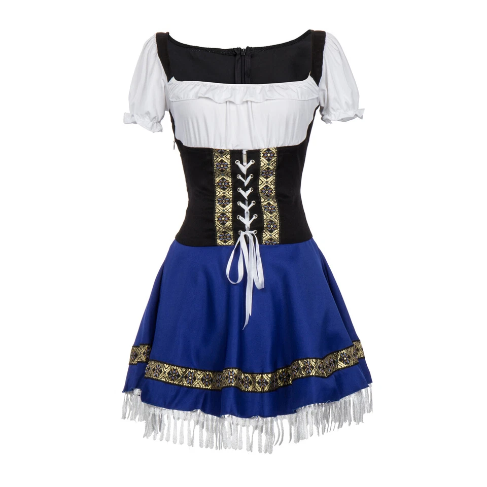 Beer Dress Oktoberfest Costume Cosplay Party Maid - Image 4 of 4