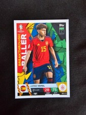 LAMINE YAMAL SPAIN BALLER NEW CARD NEW TOPPS EURO 2024 GERMANY MATCH ATTAX