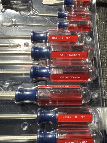 Sears Craftsman USA Nos Huge 24pc Screwdriver Set 47155 Rare Flat Phillips Torx - Picture 9 of 18
