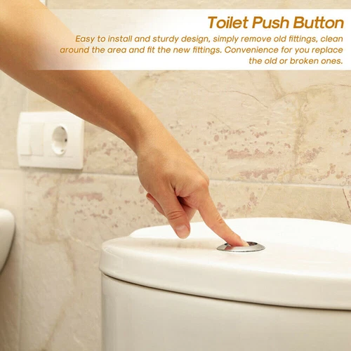 Bathroom Toilet Push Button Single Flush Button Toilet Water Tank Button - Picture 12 of 14