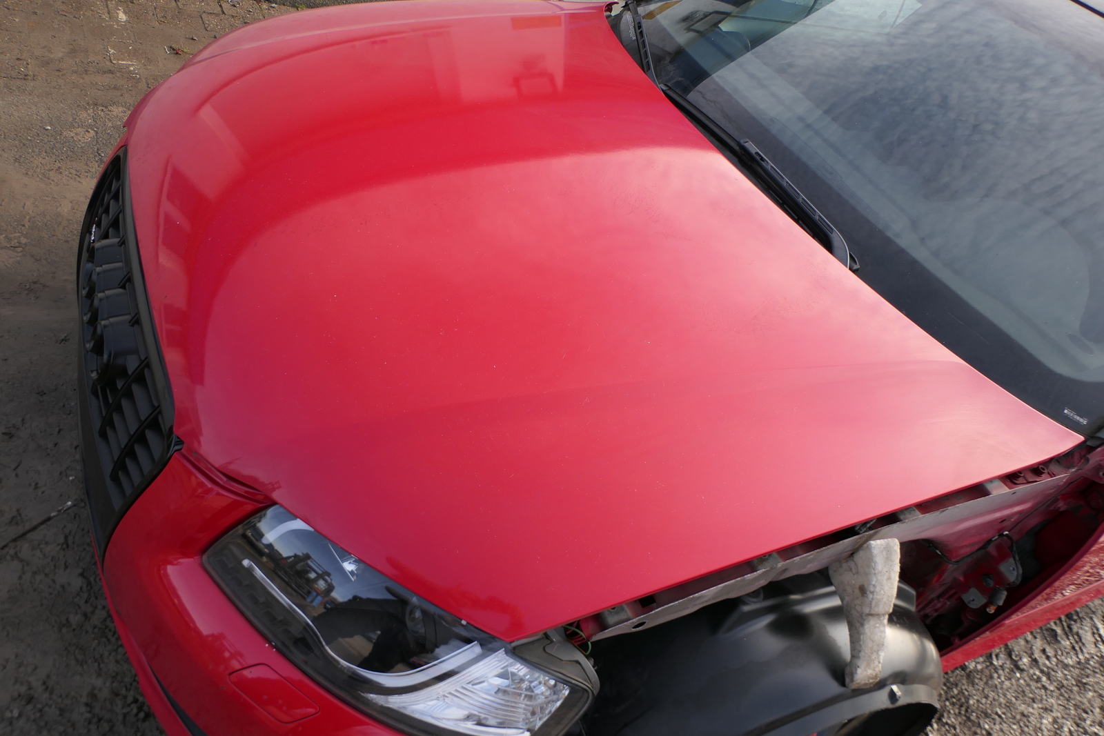 Audi A3 8p Motorhaube Von Außen öffnen Audi A3 8P 4/5-Türer Motorhaube Haube Klappe vorn vorne rot LY3J