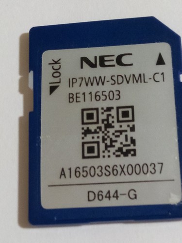 CORREO DE VOZ ENVIADO NEC IP7WW-SDVML-C1 BE116503