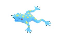 Frog Toy Blue, Stretchable, Squishy, Squeezable, Soft Rubber, Gift, 6" US04 B59