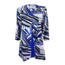 Kasper Women's Flyaway Topper Jacket Cobalt Multi size 6