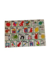 Vintage learning alphabet, numbers, and symbols wooden puzzle Complete EBS