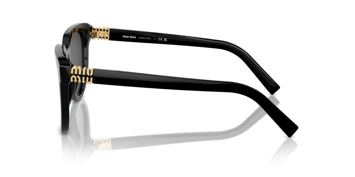 Miu Miu Women Sunglasses Black Dark Grey Phantos MU12ZS 