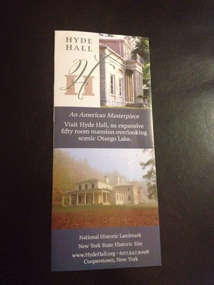 Hyde Hall, Cooperstown NY, Brochure